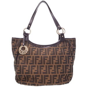FENDI Zucca Chef Tote Bag Brown